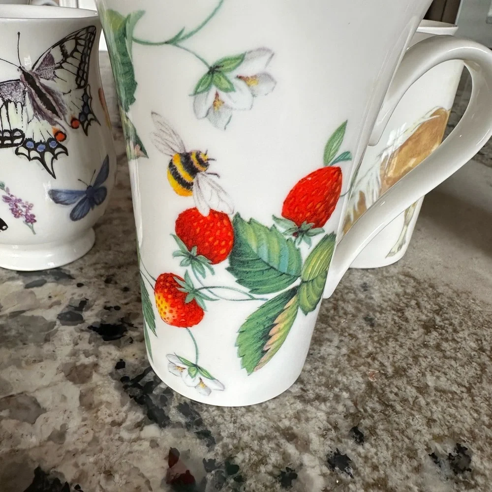 Roy Kirkham Set of Six Bone China Mugs - Picture 8 of 14
